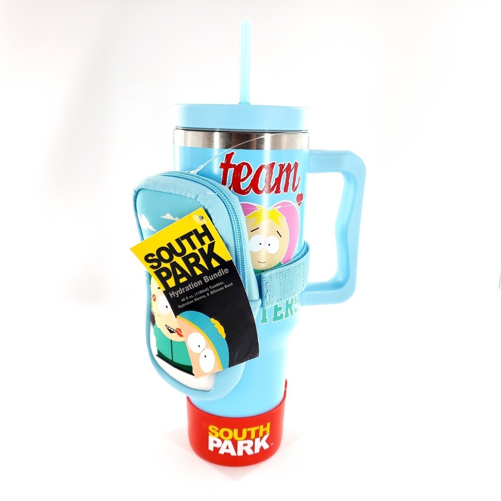 South Park Hydration Bundle 40oz Tumbler Hydration Sleeve & Silicone Boot New